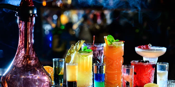 Večer s vodní dýmkou a drinky pro 2 nebo 4 osoby v podolském baru re.start