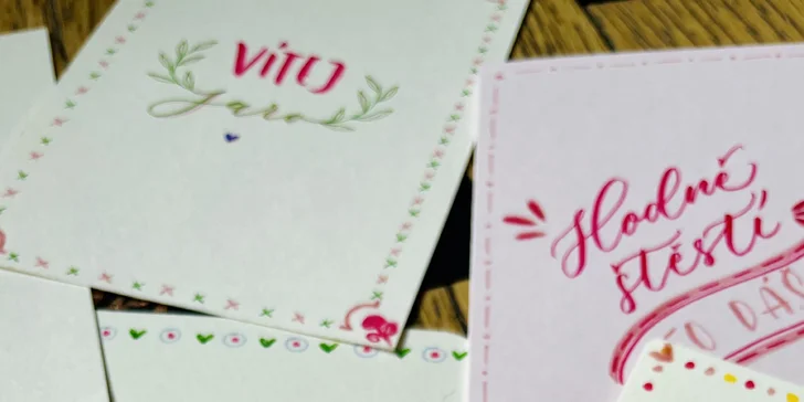Krasopsaní od A do Z: workshop moderní kaligrafie a květinových ilustrací pro 1 až 2 osoby