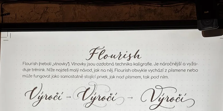 Krasopsaní od A do Z: workshop moderní kaligrafie a květinových ilustrací pro 1 až 2 osoby