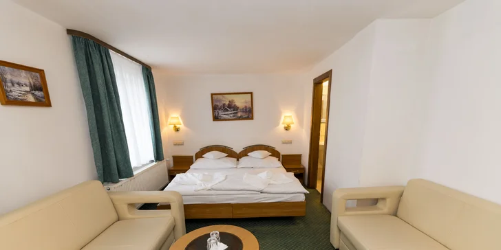 Špindlerův Mlýn pro páry či rodiny: hotel na rozcestí turistických tras vč. snídaně