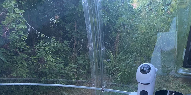 Pobyt se snídaní v originální bublině s výhledem na hvězdy na kraji Prahy