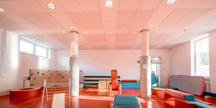 Vstup do dětské gymnastické herny, skupinové lekce i pronájem tělocvičny