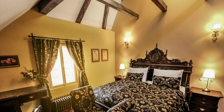 Luxus s nádechem historie: hotel v centru Českého Krumlova se snídaní i wellness