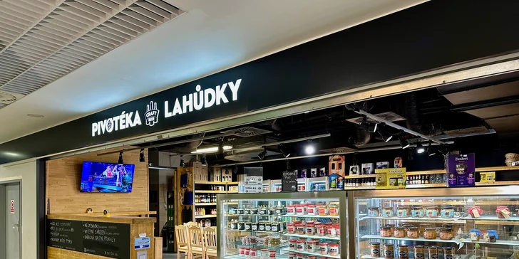 Dobré pivo i klobásky: otevřený voucher v hodnotě 500 a 1000 Kč do Pivotéky DBK