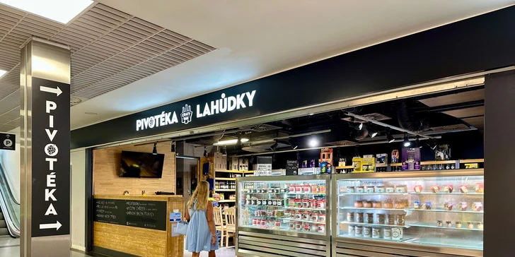 Dobré pivo i klobásky: otevřený voucher v hodnotě 500 a 1000 Kč do Pivotéky DBK