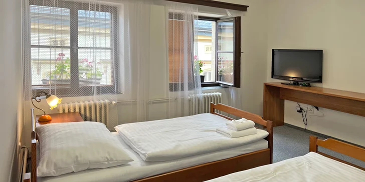 Pobyt v centru Šternberka: se snídaní či polopenzí i vstupem do aquaparku