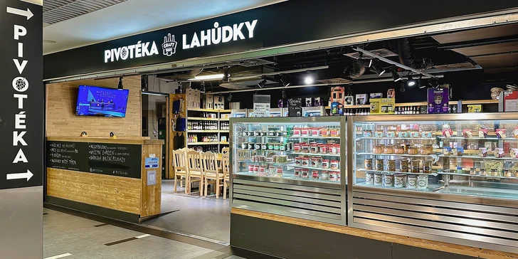 Dobré pivo i klobásky: otevřený voucher v hodnotě 500 a 1000 Kč do Pivotéky DBK