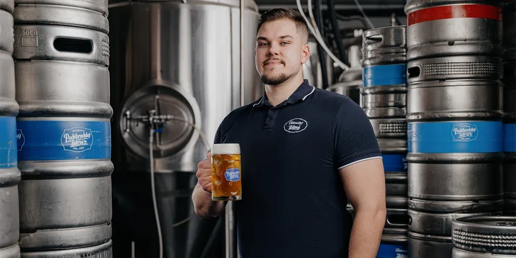 Prohlídka Poděbradského pivovaru vč. degustace a dárku, pro 2 až 7 osob
