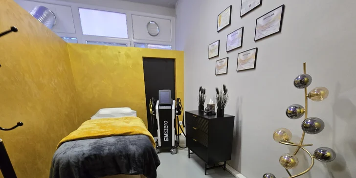 Ošetření přístrojem EMSzero: spalování tuků, odstranění celulitidy, zpevnění a budování svalů