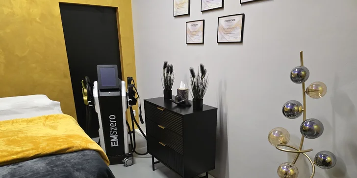 Ošetření přístrojem EMSzero: spalování tuků, odstranění celulitidy, zpevnění a budování svalů