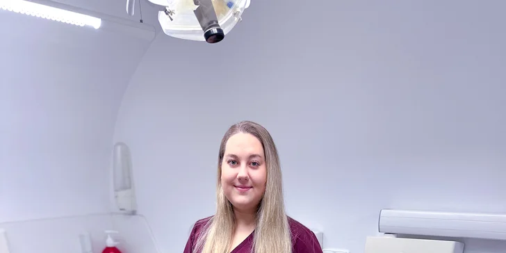 Zářivý úsměv během jedné návštěvy: vstupní dentální hygiena i bělení zubů, 60–⁠⁠⁠⁠⁠⁠120 minut