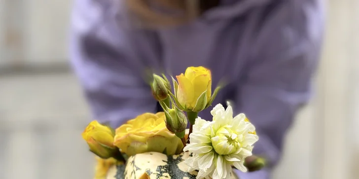 Workshop vázání květin, tvorby flower boxu či květinových ozdob, pro 1 či 2 osoby