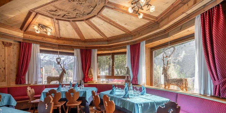 Zažijte zimní pohádku: 3* hotel v Dolomitech s polopenzí, 1,5 km od lanovky