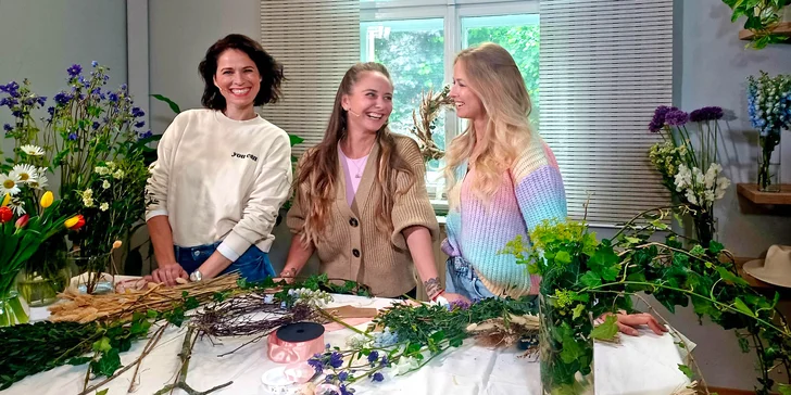 Workshop vázání květin, tvorby flower boxu či květinových ozdob, pro 1 či 2 osoby