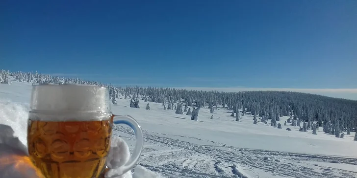 Aktivní dovolená přímo na hřebeni Krkonoš s polopenzí