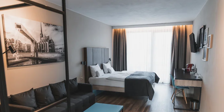 Pobyt v pokoji či apartmánu se snídaní v centru Plzně pro 2-3 osoby