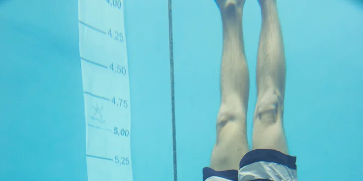 Svět pod hladinou: Freediving na zkoušku v 8m potápěčské jámě až pro 4 os.