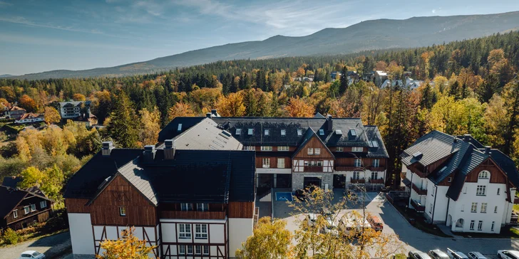 Moderní hotel ve Sklářské Porubě v polských Krkonoších: neomezený wellness a polopenze