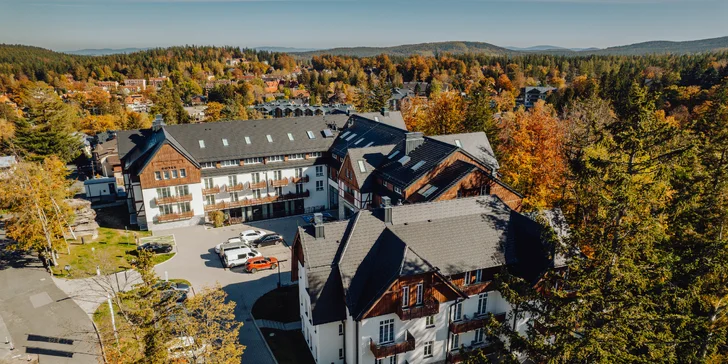 Moderní hotel ve Sklářské Porubě v polských Krkonoších: neomezený wellness a polopenze