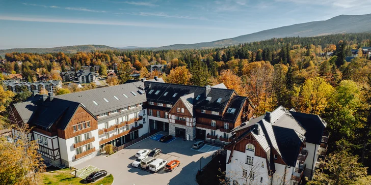 Moderní hotel ve Sklářské Porubě v polských Krkonoších: neomezený wellness a polopenze