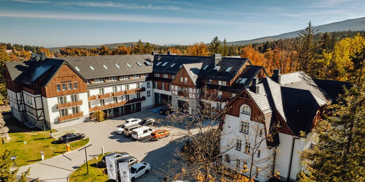 Moderní hotel ve Sklářské Porubě v polských Krkonoších: neomezený wellness a polopenze