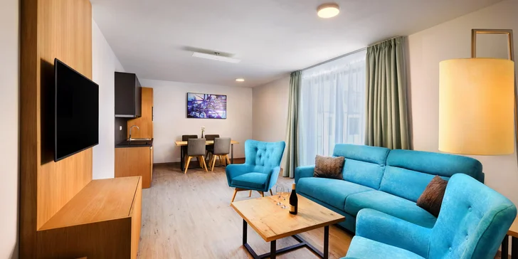 Resort u Liptovské Mary: moderní rodinné apartmány, pivní lázně, snídaně i polopenze