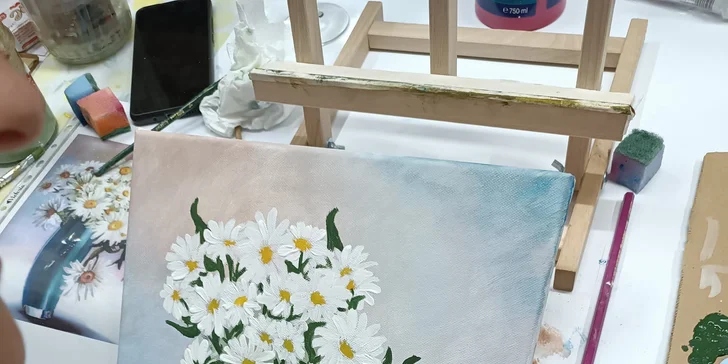 Dárkový poukaz do ateliéru Kalachart: nákup obrazů a dekorací, autorské umění i kreativní kurzy