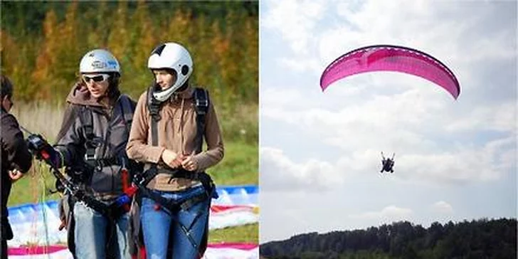 Nezapomenutelný tandemový let na padákovém kluzáku