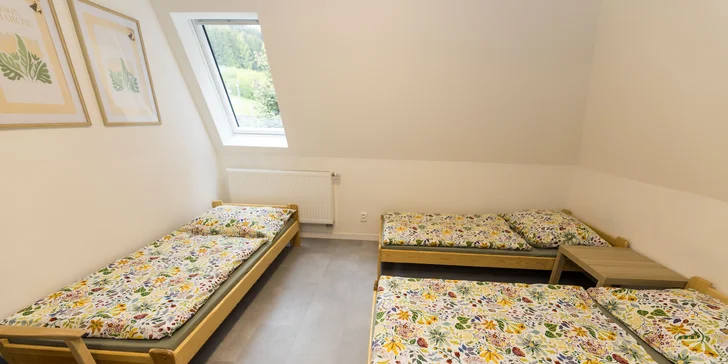 Pokoj či moderní apartmán v Karlově pod Pradědem, vč. snídaně nebo polopenze i vybavené kuchyňky
