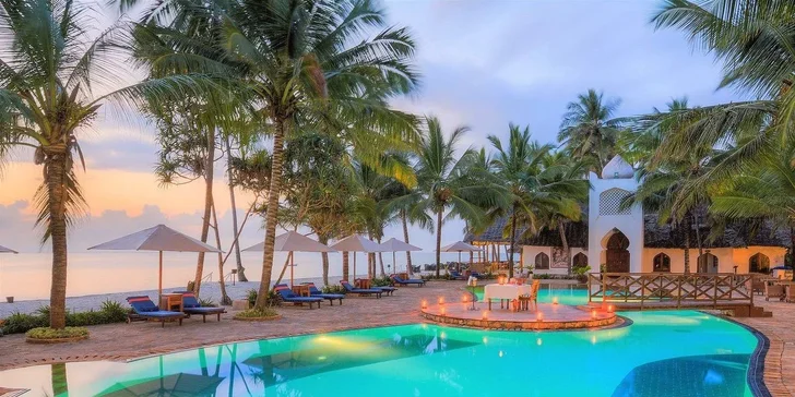 Letecky Zanzibar: let dreamlinerem, hotel Sultan Sands Island Resort**** s all inclusive, bazén i pláž