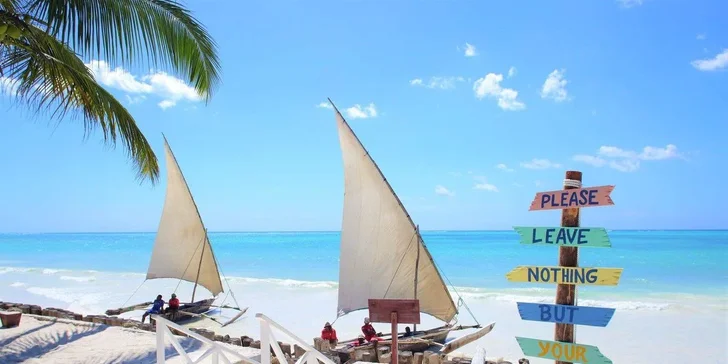 Letecky Zanzibar: let dreamlinerem, hotel Sultan Sands Island Resort**** s all inclusive, bazén i pláž