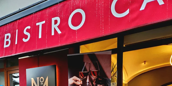 Až 1 500 Kč na vše U Zlaté hvězdy a v bistru N°4: steaky, mořské speciality, česká jídla i vinný bar