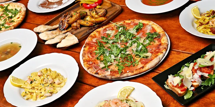 Ochutnejte Itálii: otevřené vouchery na 300, 500 a 1000 Kč do pizzerie u Průhonic