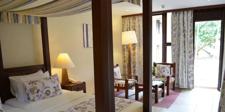 Exotický relax v Keni: 4* hotel Baobab Beach Resort & SPA přímo u oceánu, all inclusive a letenky