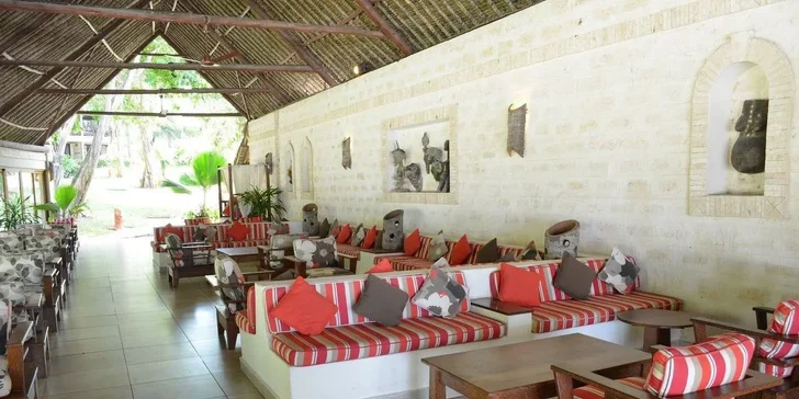 Exotický relax v Keni: 4* hotel Baobab Beach Resort & SPA přímo u oceánu, all inclusive a letenky