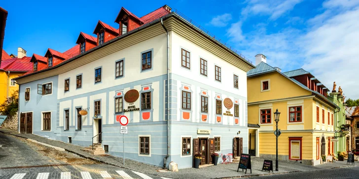 Pohodová dovolená v centru Banské Štiavnice: 3* hotel se snídaní, blízko hrad i botanická zahrada