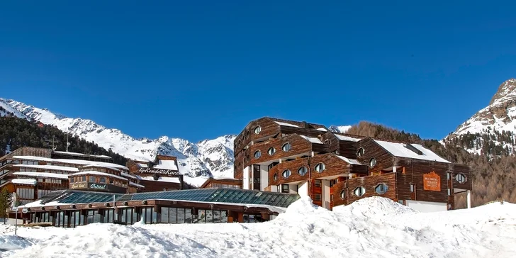 Italské Alpy a ledovec Schnalstal: hotel u sjezdovky s polopenzí, wellness i vyžitím pro děti