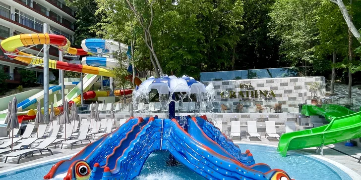 Rodinná dovolená v Bulharsku: hotel 500 m od moře, animační program, nový aquapark, 2 děti zdarma