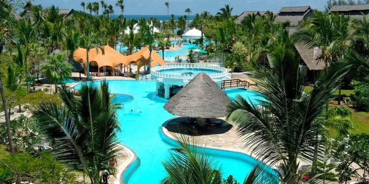 Dovolená v Keni: 4* hotel přímo u pláže, all inclusive, bazény, sportovní aktivity i let