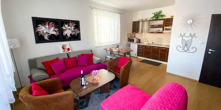 Stylové apartmány kousek od termálního koupaliště Podhájska