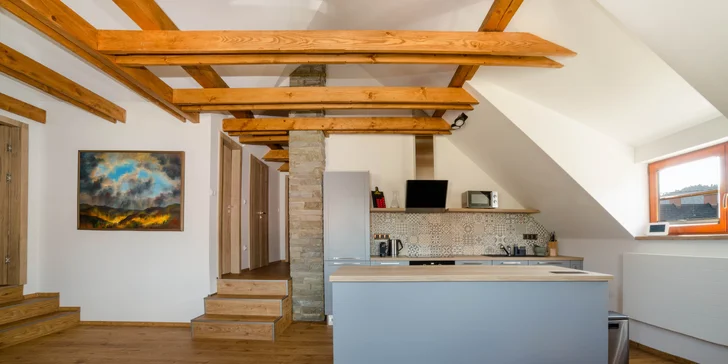 Malebné Valašsko: moderní apartmány ve Velkých Karlovicích až pro 12 osob