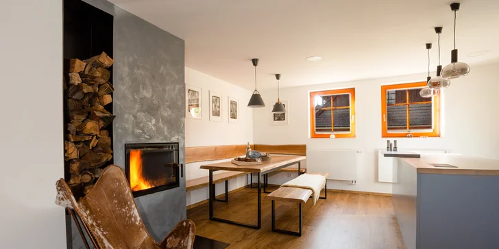 Malebné Valašsko: moderní apartmány ve Velkých Karlovicích až pro 12 osob