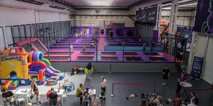 Vstupy pro děti do největšího a nejmodernějšího trampolínového parku na Moravě