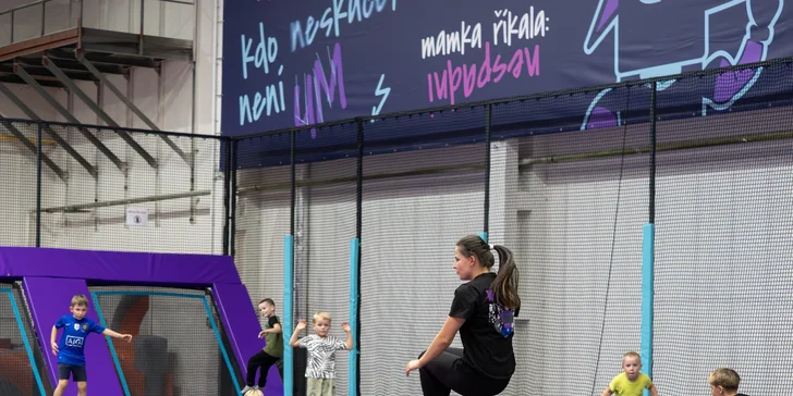 Vstupy pro děti do největšího a nejmodernějšího trampolínového parku na Moravě