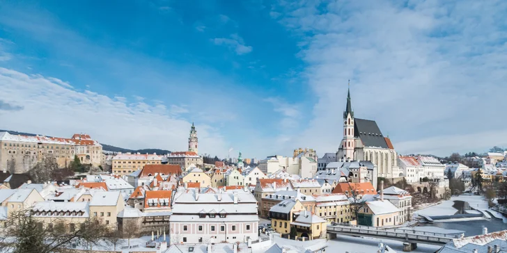 Pobyt v srdci Českého Krumlova se snídaní a vínem: pokoj nebo apartmán až pro 5 osob