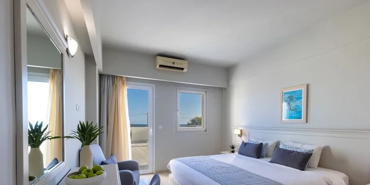 Letecky na Krétu: hotel Giannoulis Almyra Beach***** s all inclusive, bazén i dětský klub Čedog