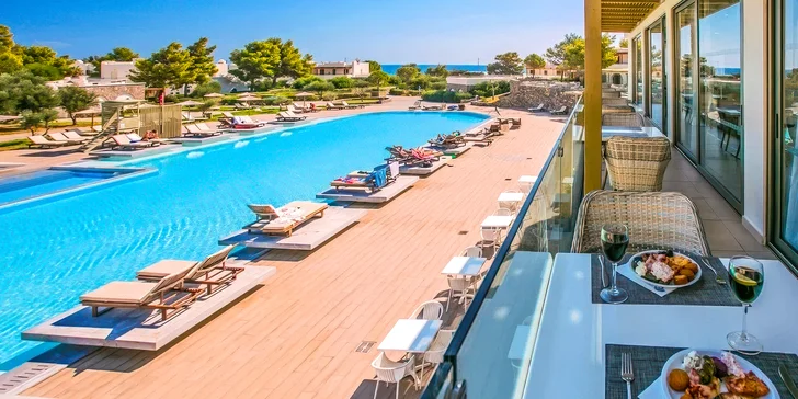 Letecky na Krétu: hotel Giannoulis Almyra Beach***** s all inclusive, bazén i dětský klub Čedog