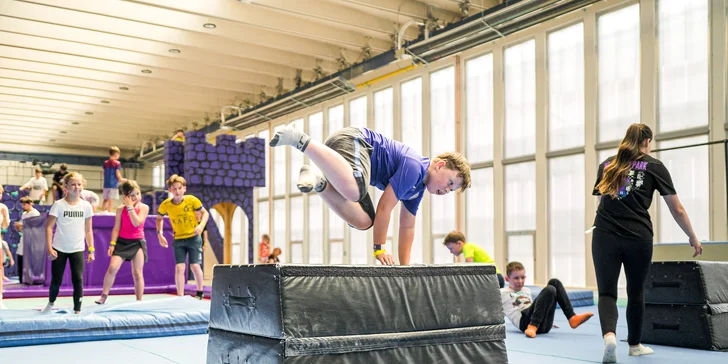 Vstupy pro děti do největšího a nejmodernějšího trampolínového parku na Moravě