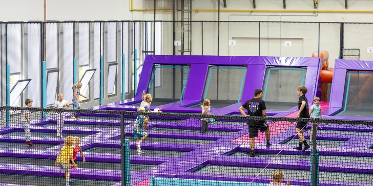 Vstupy pro děti do největšího a nejmodernějšího trampolínového parku na Moravě
