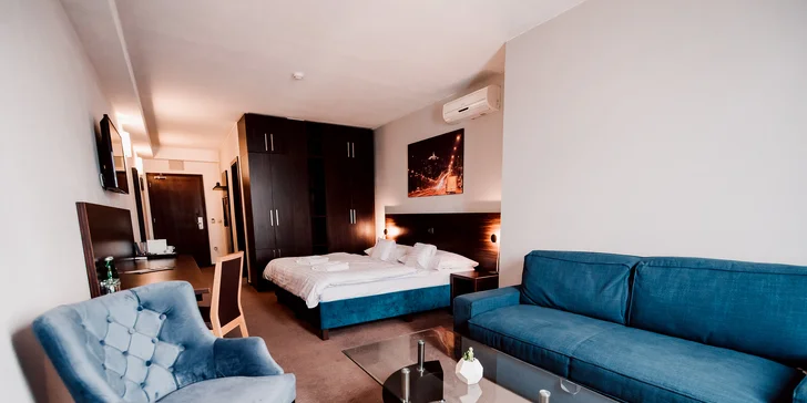 Romantický pobyt v Nitře s privátním wellness na střeše s výhledem na město a snídaní